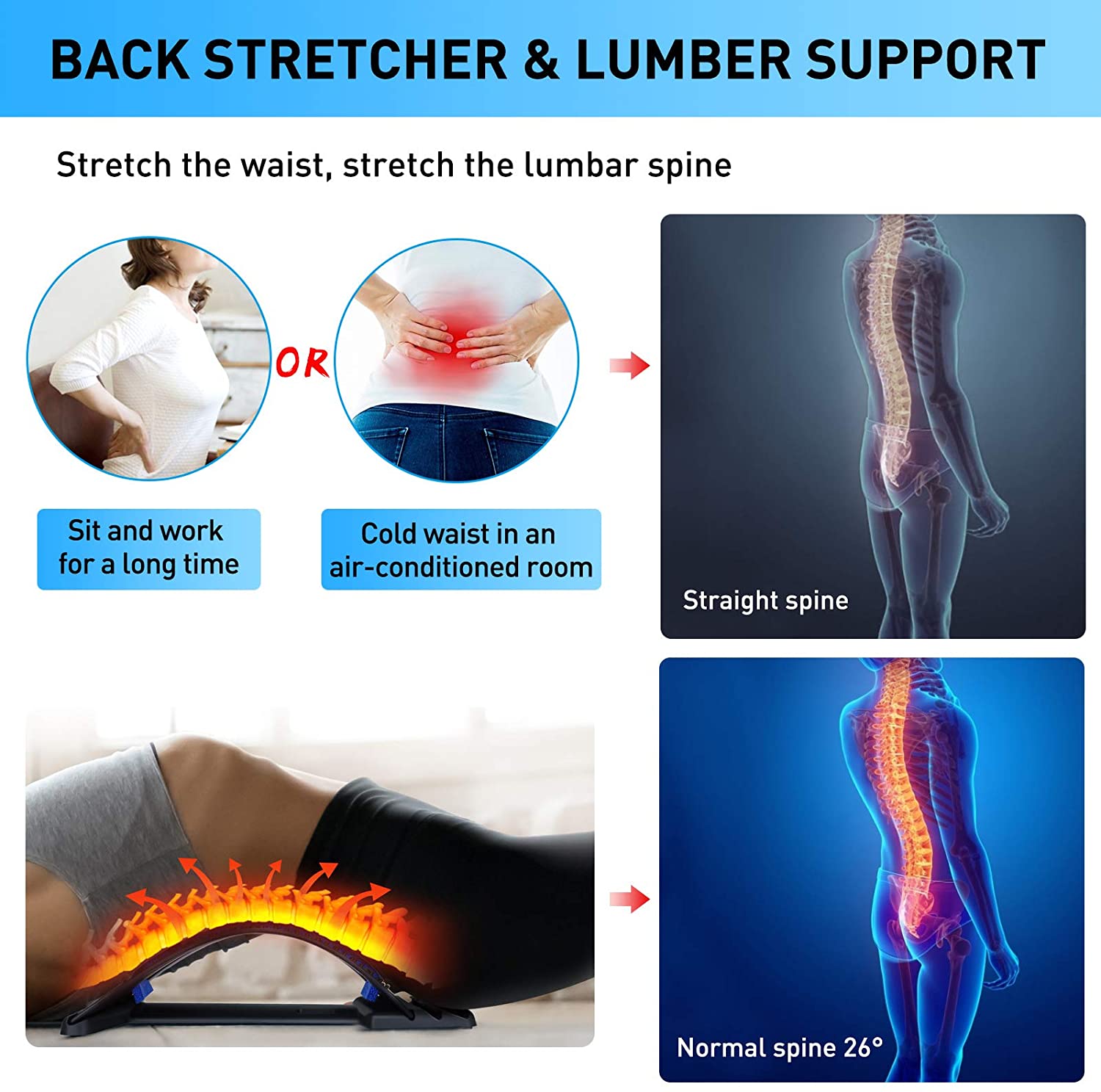 แม่เหล็กนวดตั้งค่าม้านั่ง Back - Posture Corrector Back บทวิจารณ์และราคา
