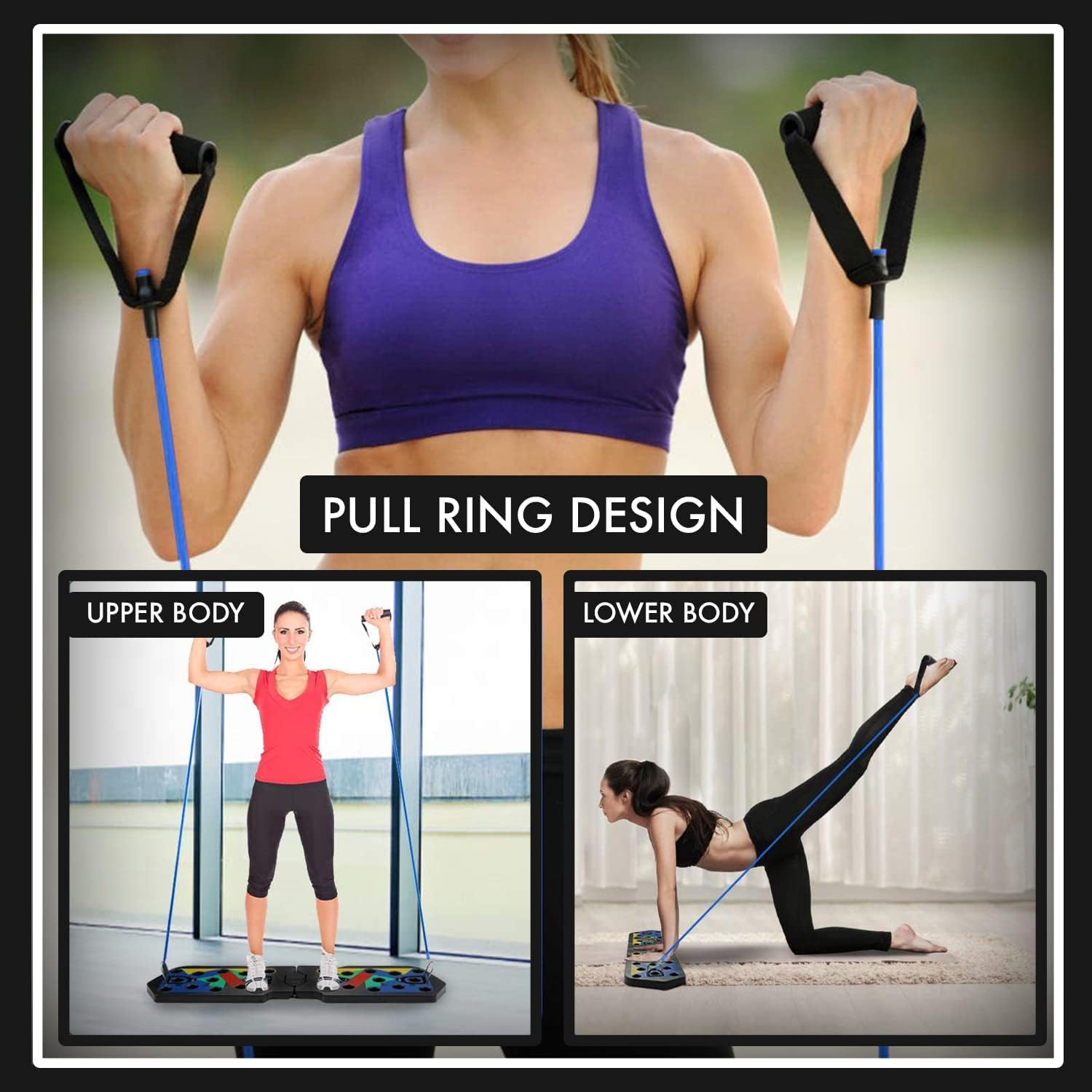 ขายึดกระดาน Push Up แบบพับได้ส - Push Up Board บทวิจารณ์และราคา