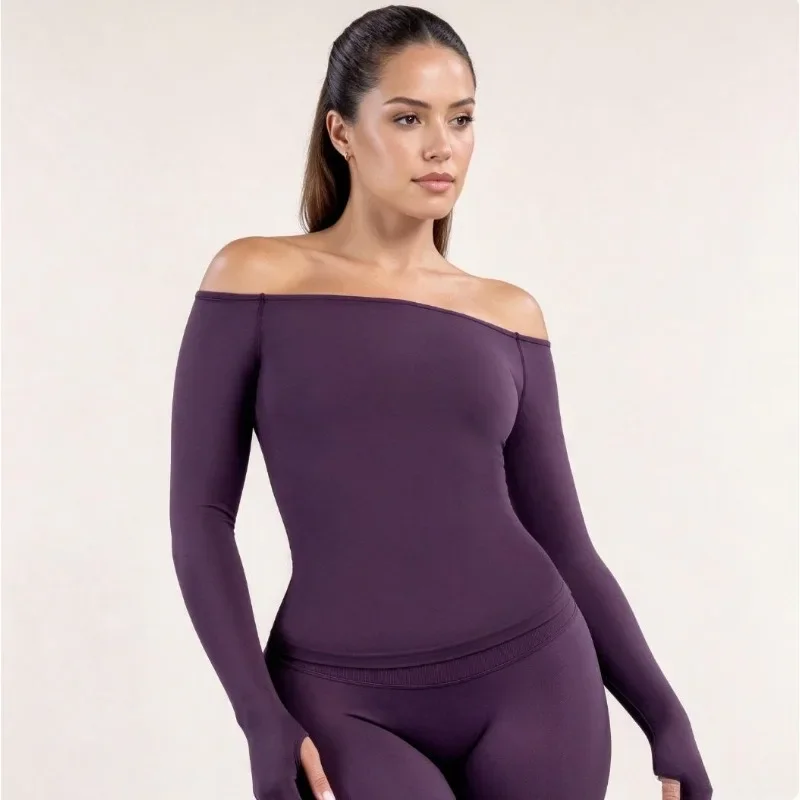เสื้อโยคะแขนยาวเปิดไหล่สำหรับผ - Yoga Of Fitness บทวิจารณ์และราคา