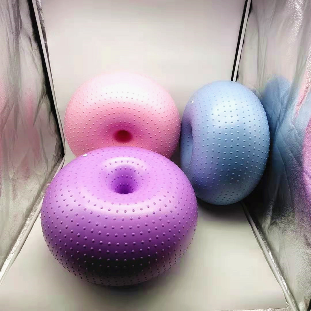 New Yoga Ball Donuts Thickened - Yoga Fitness Apple บทวิจารณ์และราคา