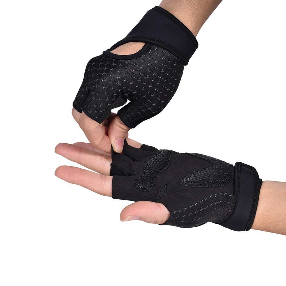 ถุงมือออกกำลังกายครึ่งนิ้ว 1 ค - Yoga Fitness Training บทวิจารณ์และราคา